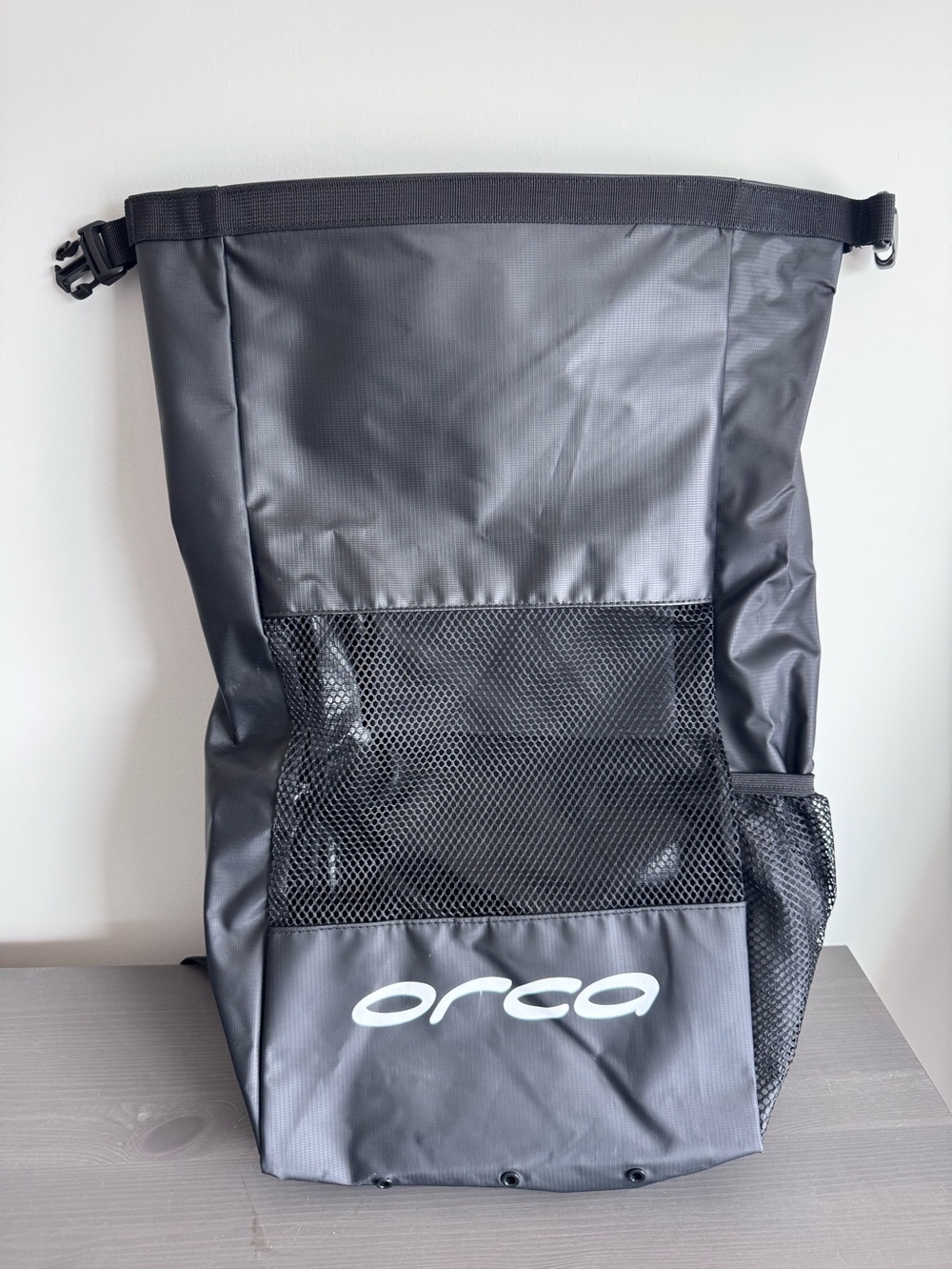 Orca Black Triathlon Transition Bag Mesh Backpack